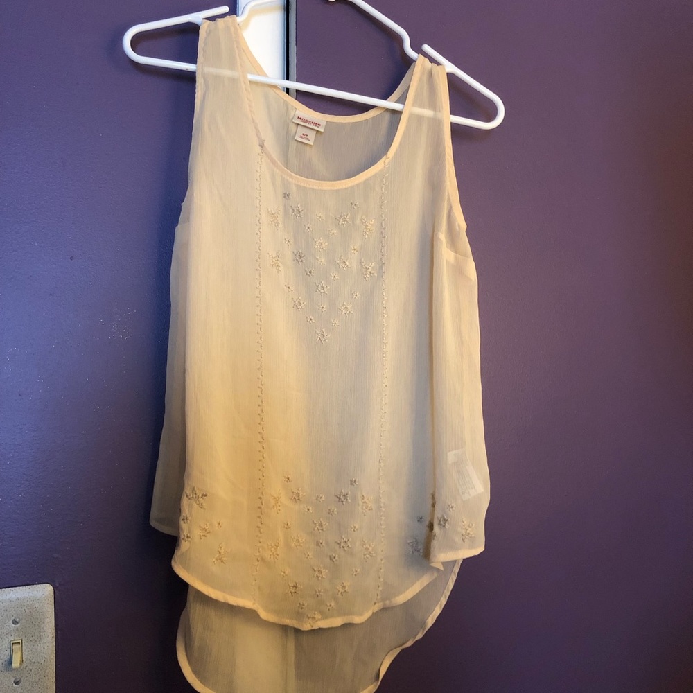 Sheer tank top